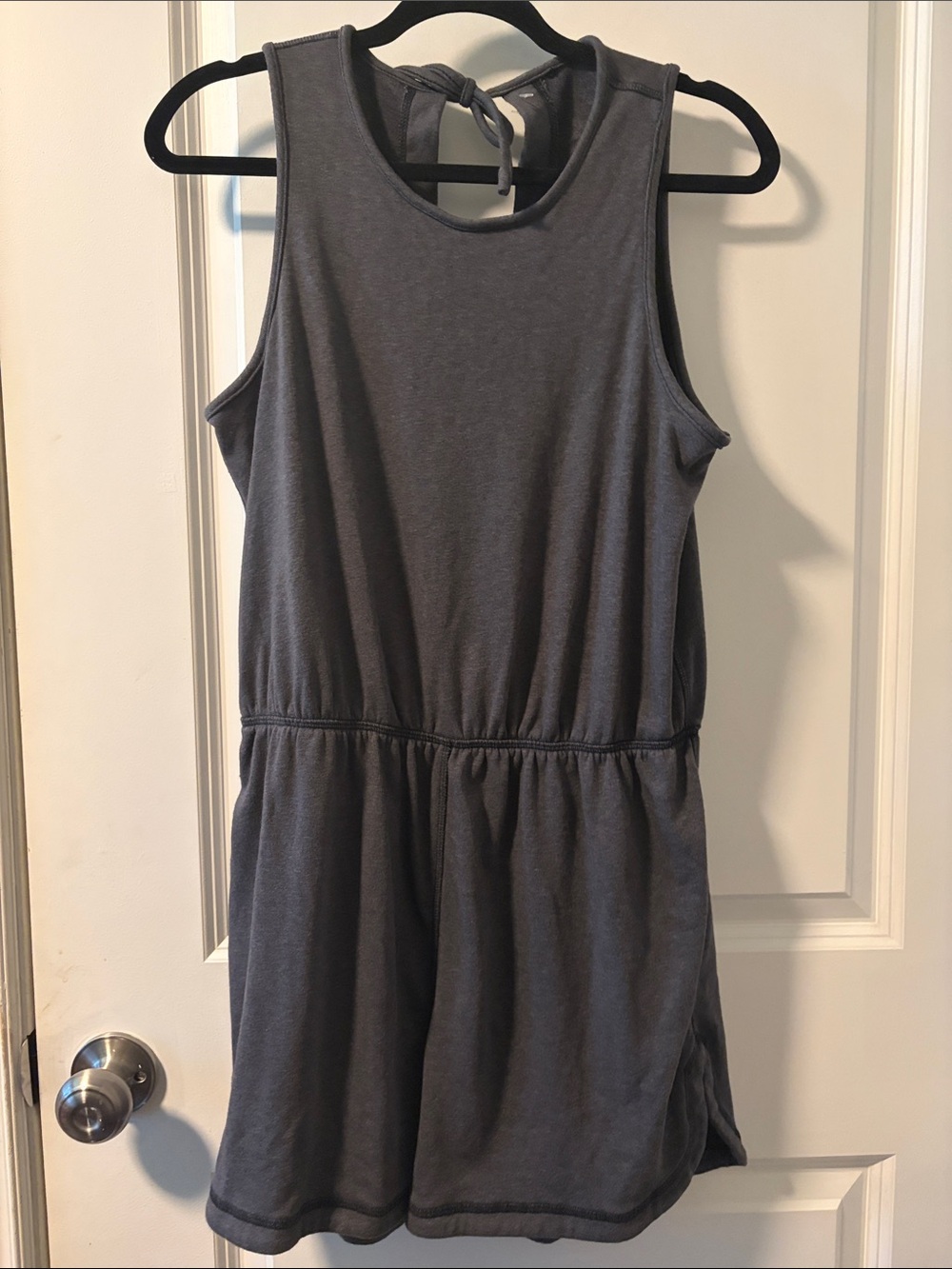 Sleeveless Charcoal Gray Women’s Jumpsuit